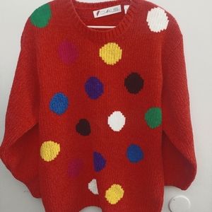 Vintage Polka dot Sweater